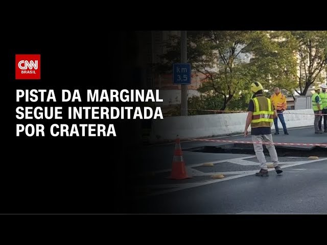 Cratera na Marginal Tietê: Sabesp Conclui Novo Aceso à Pista Central