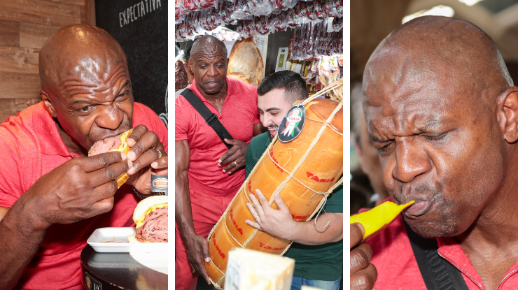 Terry Crews Se Diverte ao Retornar A Mercadão de Sp e Provar Comidas; Veja